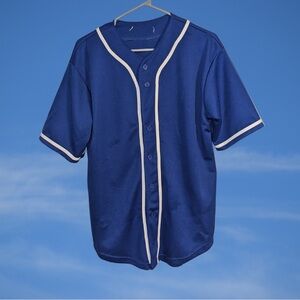 Men’s Small Blue & White Baseball Jersey